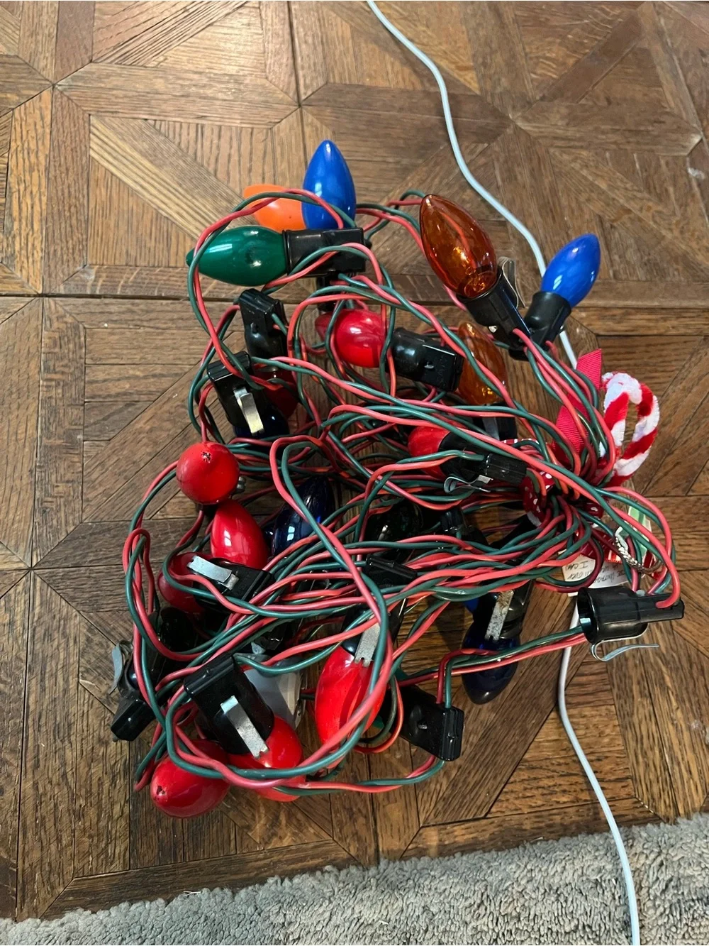 Vintage Multicolor Christmas String Lights